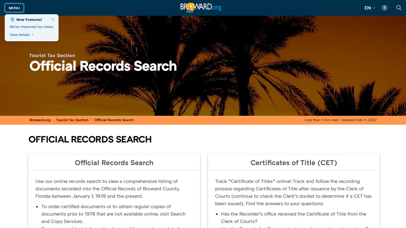 Records Official Records Search - Broward County, Florida